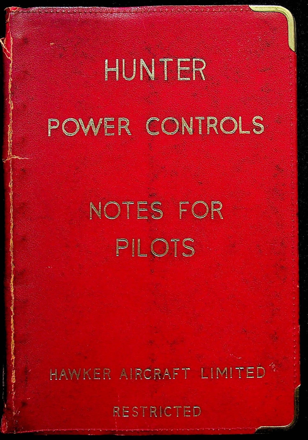 Hawker Hunter Power Controls Pilot's Notes: 1954 Original