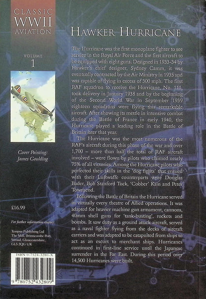 Hawker Hurricane by Edward Shacklady: NEW 2000 1st edition Softback Trade Paperback