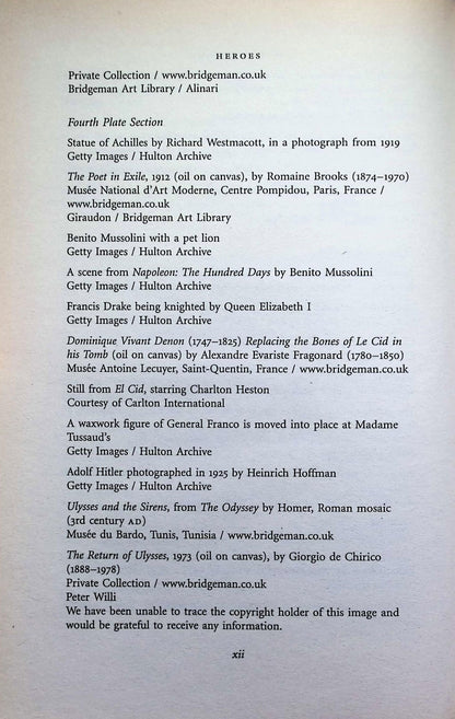 Heroes: Saviours, Traitors and Supermen by Luct Hughes-Hallett: NEW 2004 First Ed Hardback