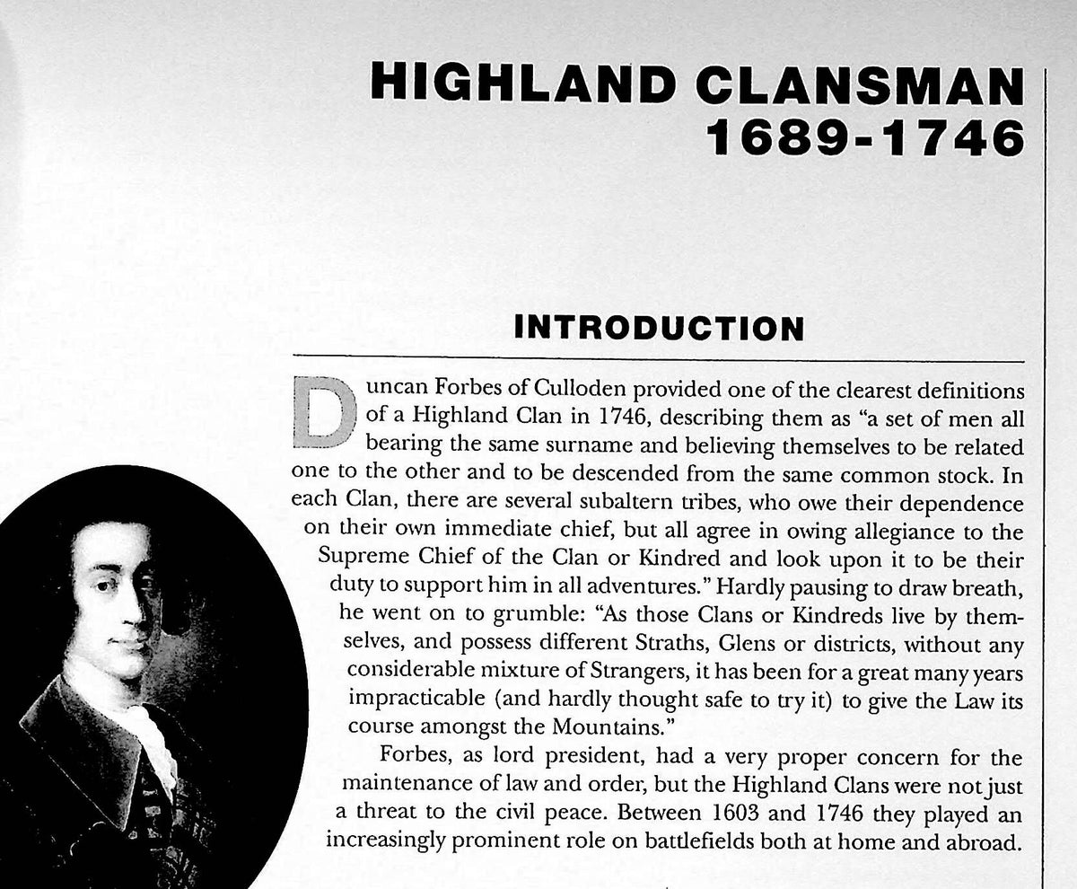 Highland Clansman 1689-1746: Osprey Warrior Series #21 1997 1st Ed. New