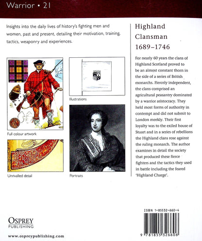 Highland Clansman 1689-1746: Osprey Warrior Series #21 1997 1st Ed. New