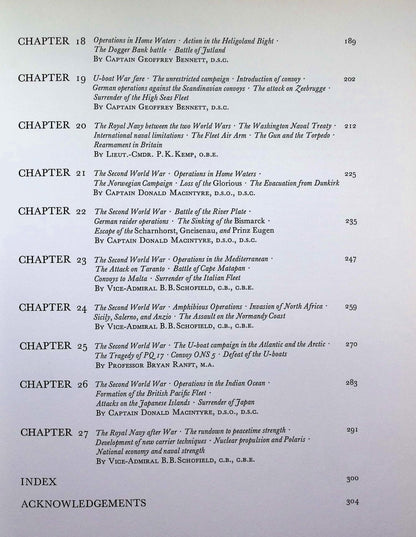History of The Royal Navy by Peter Kemp: 1969 First Edition Hardback