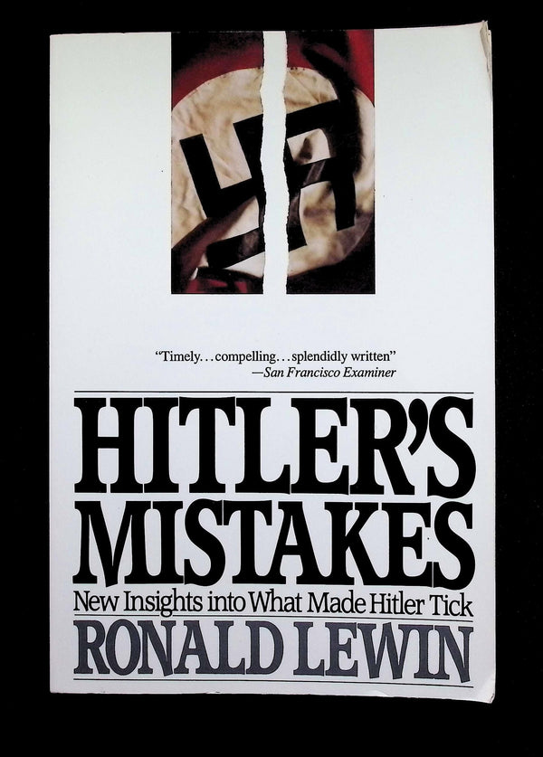Hitler's Mistakes by Ronald Lewin: NEW 1984 First Edition Softcover Trade Paperback