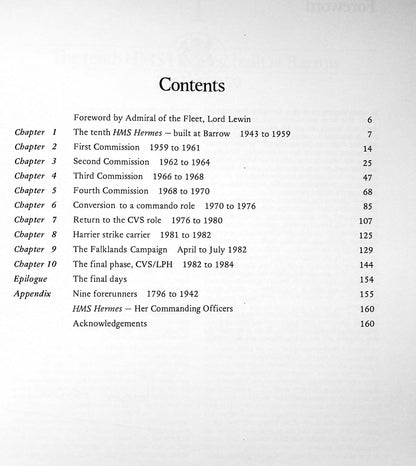 HMS Hermes 1959-1984 by Tony Dyson 1984 1st edition large format softcover