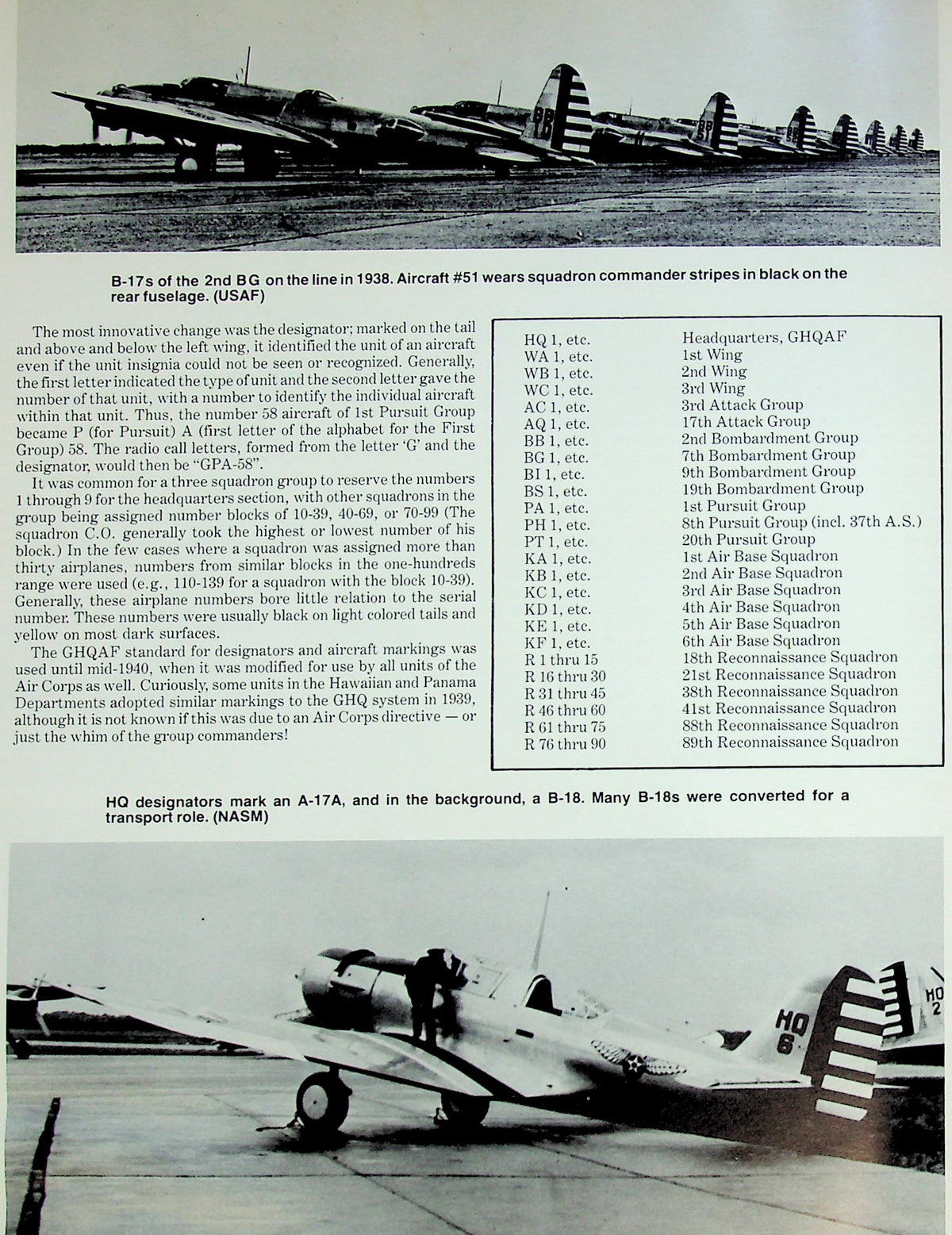 US Air Force Colours 1924 - 1942 by Dana Bell: 1979 1st Edition ONS Large Format Hardback