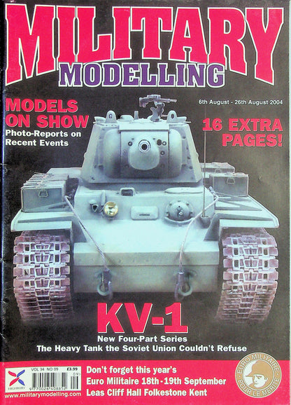 Military Modelling August 2004, Vol.34 #9 Russian Tanks, Desert Rats, British Regiments, Stormtroopers & The French Revolution