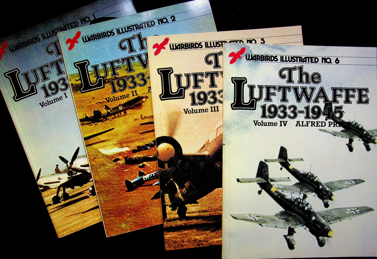 The Luftwaffe 1933-1945 Vols I-IV by Alfred Price:  New 1981-2 Complete Set Softcover Books
