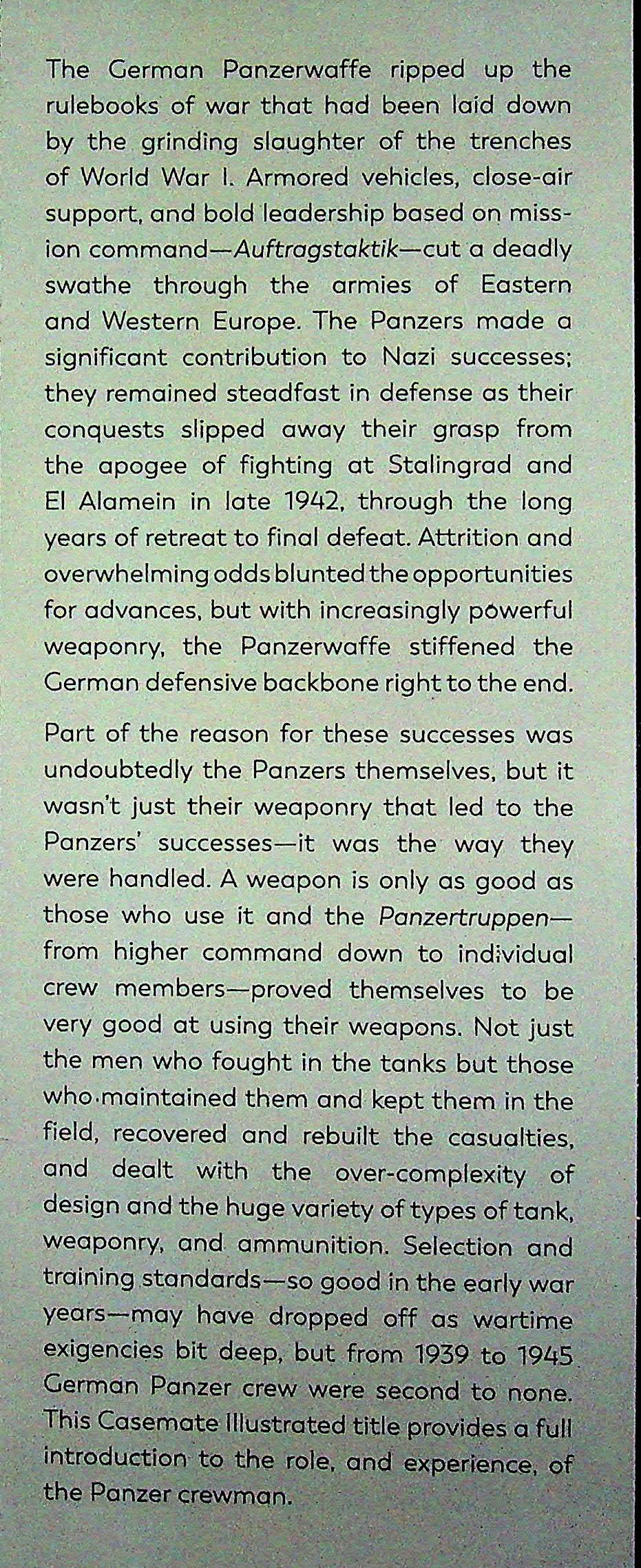 Panzer Crewman by Simon Forty & R.Charlton-Taylor: NEW 2025 1st Edition Casemate Illustrated