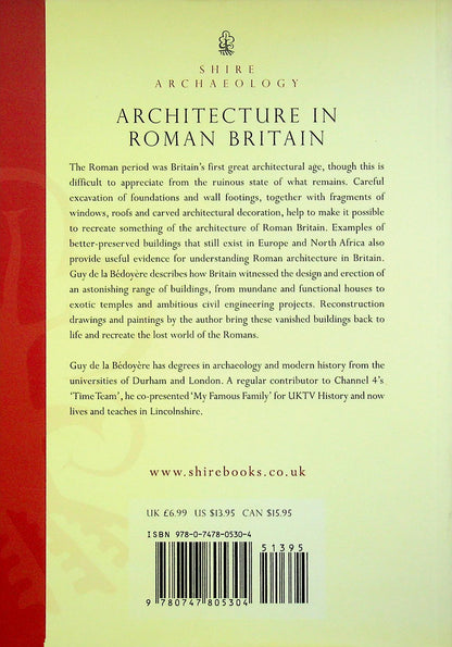 Architecture in Roman Britain by Guy de la Bedoyere: NEW 2009 Softcover Paperback