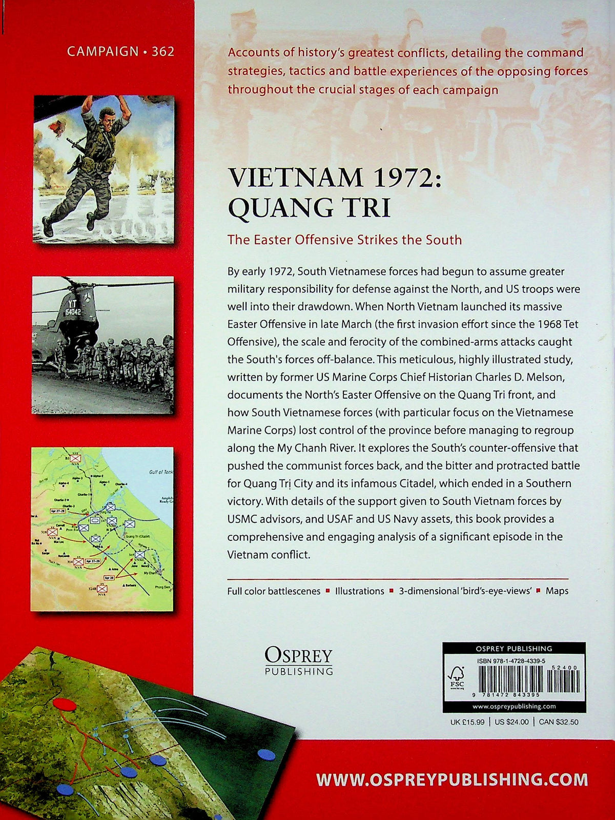 Vietnam 1972, Quang Tri, The Easter Offensive Strikes the South by Charles D.Melson: NEW Osprey Campaign Series