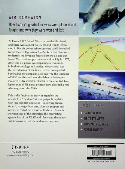 Operation Linebacker I 1972, the First Hi-Tech War by M.L.Michel III: NEW Osprey Air Campaign Series (Copy)