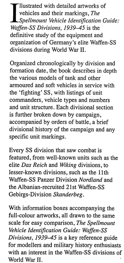 Waffen-SS Divisions 1939-45, Vehicle Identification Guide by Chris Bishop: NEW 2007 1st Edition Hardback