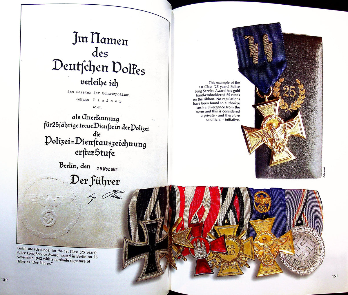 Uniforms, Organization & History of the German Police Vols 1 & 2: NEW 2004 & 2009 1st Edition Hardbacks