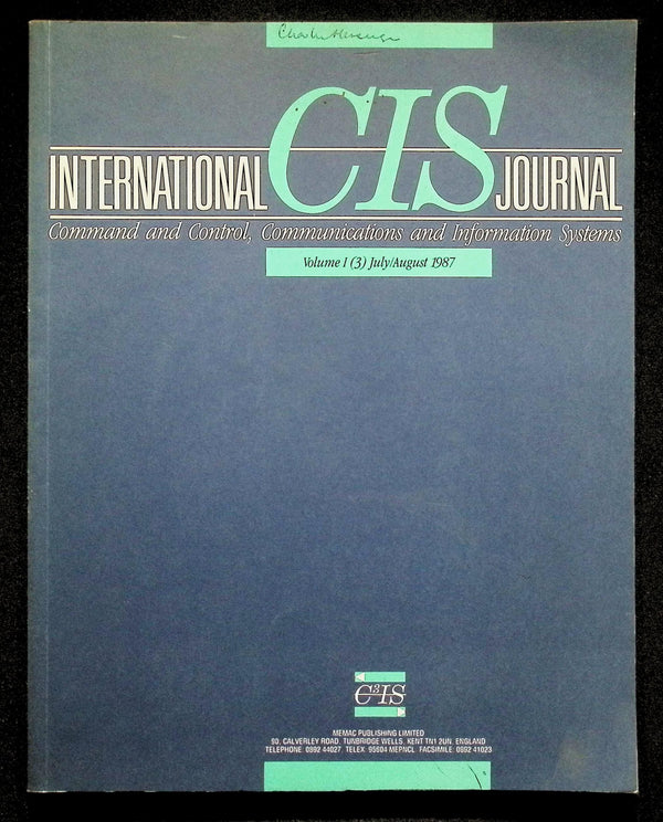 International CIS Journal; V. 2 (1) January/February 1987: NEW 1987 Softcover Trade PB