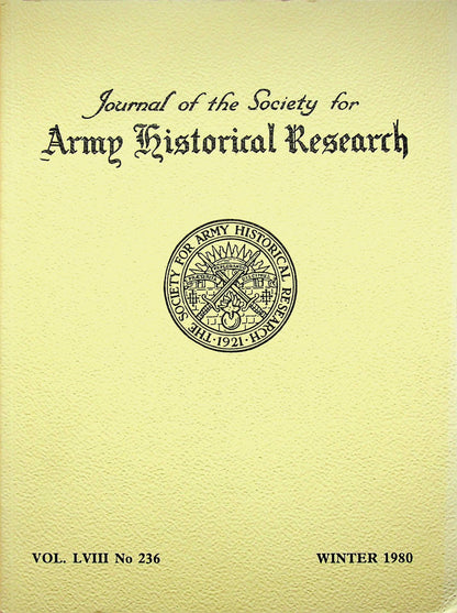 Journal of the Society for Army Historical Research, Winter 1980: Vol.LVIII #236 NEW