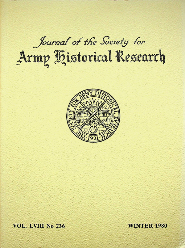 Journal of the Society for Army Historical Research, Winter 1980: Vol.LVIII #236 NEW