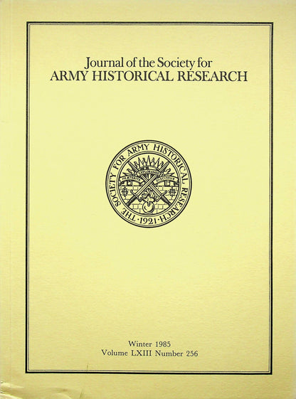 Journal of the Society for Army Historical Research, Winter 1985; Vol. LXIII #256: NEW