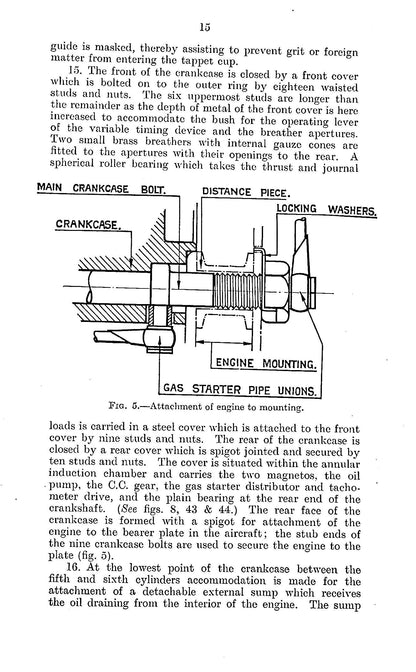 Jupiter Series VI Aero Engine AP 1278: 1st Ed 1927 RAF Handbook Hardback