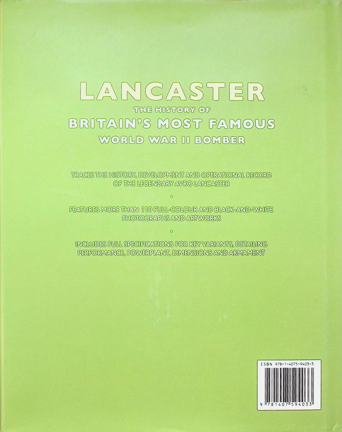 Lancaster: Christopher Chant 2010 hrdback