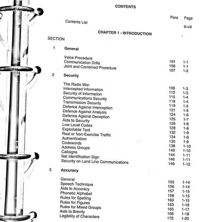 Land Tactical Communications Procedures, Army Code 70816:  Dec.1998