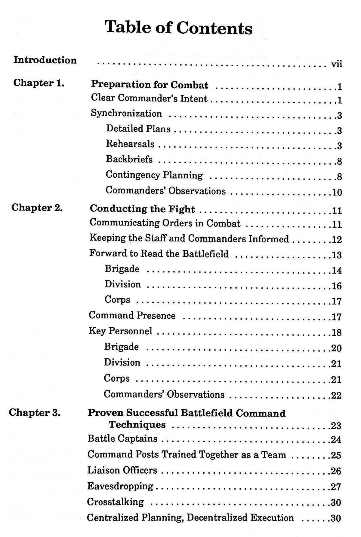 Leadership & Command on the Battlefield: Ops Just Cause & Desert Storm/ 1992 US Manual