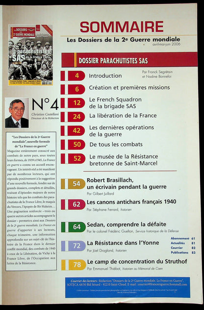 Les Dossiers de la 2e Guerre Mondiale: French Language Part-Work 'La France en Guerre' #4