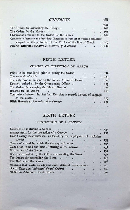 Letters on Applied Tactica by Major Griepenkerl: 1897 Hardback