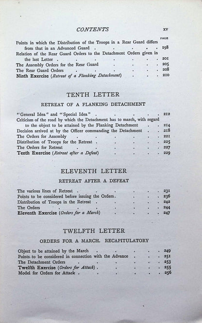 Letters on Applied Tactica by Major Griepenkerl: 1897 Hardback