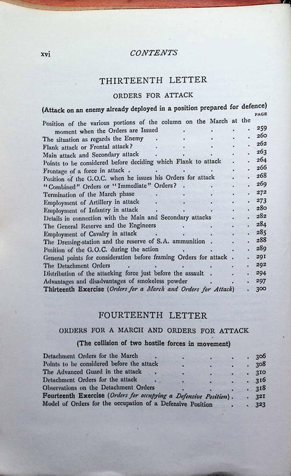 Letters on Applied Tactica by Major Griepenkerl: 1897 Hardback