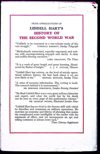 Liddell Hart's History of the Second World War: 1973 Hardback