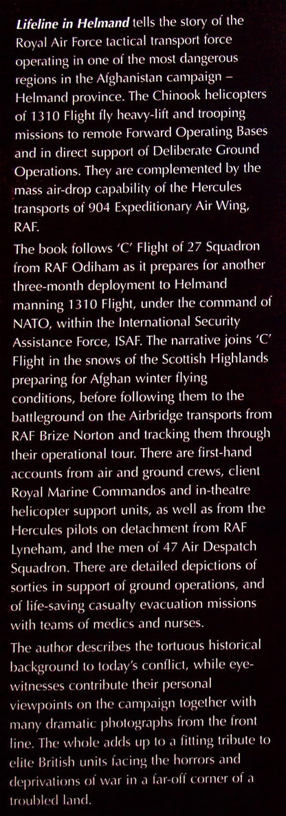 Lifeline in Helmand, RAF Afghanistan Battlefield Mobility by R.Annett: NEW 2010 1st Ed HB