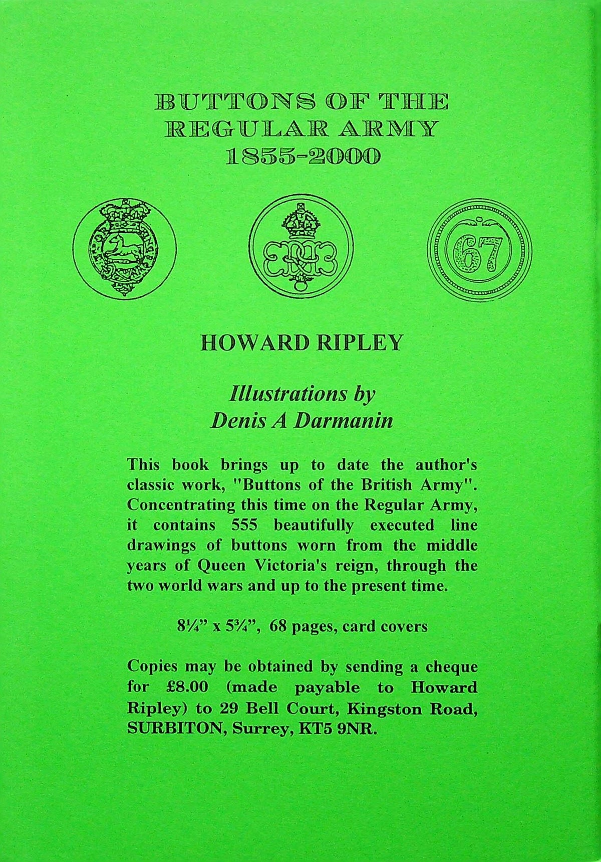 LOCAL MILITIA BUTTONS: Howard Ripley & Bob Moodie 2002 paperback