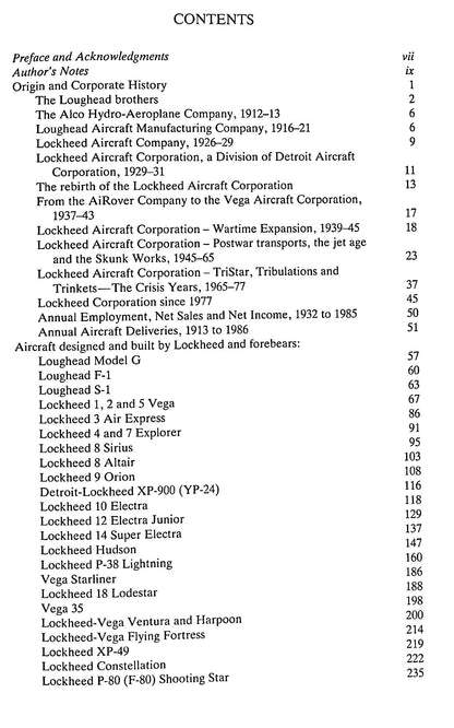 Lockheed Aircraft Since 1913
