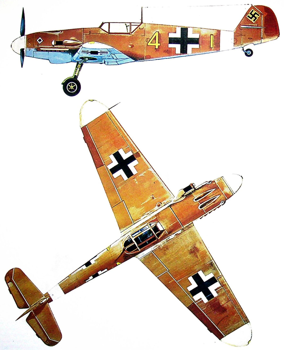 Luftwaffe Fighter Units, Mediterranean 1941-44: Osprey AirWar #20 1978 New
