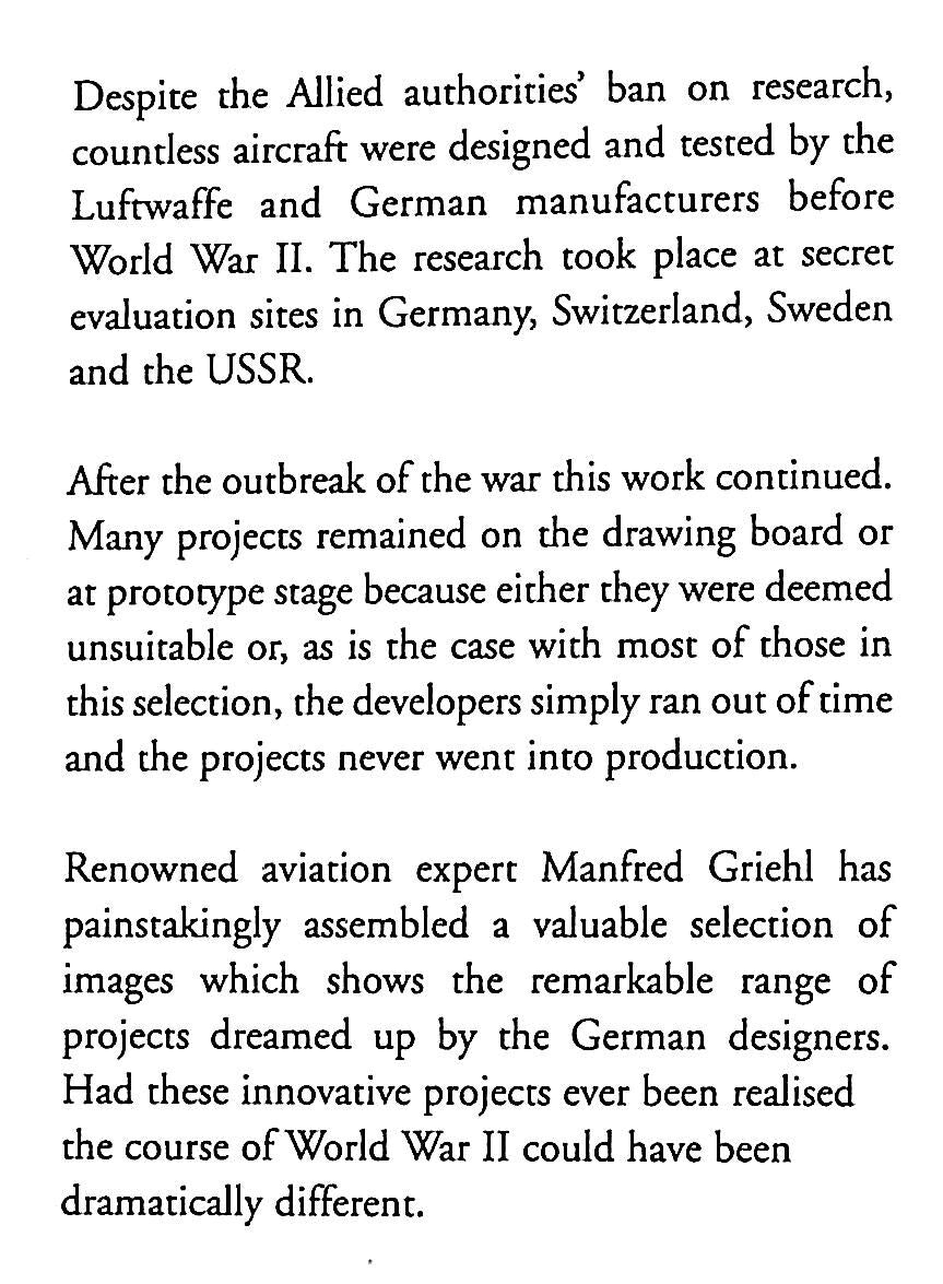 Luftwaffe X-Planes by Manfred Griehl: NEW 2015 Hardback