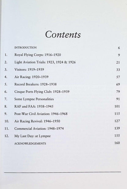 Lympne Airport by David Collyer: NEW 1992 First Edition Softcover Trade Paperback