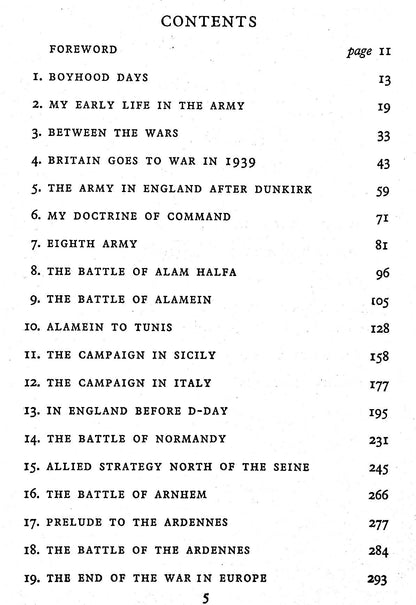 Memoirs by Montgomery of Alamein: 1958 Companion Book Club Hardback