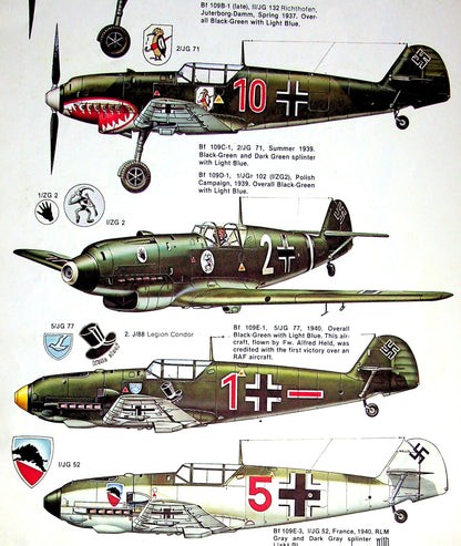 Messerschmitt Bf 109 in Action Part 1 by J Beeaman Jr. & J Campbell: 1983 First Edition PB
