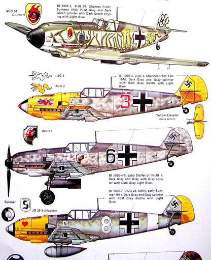 Messerschmitt Bf 109 in Action Part 1 by J Beeaman Jr. & J Campbell: 1983 First Edition PB