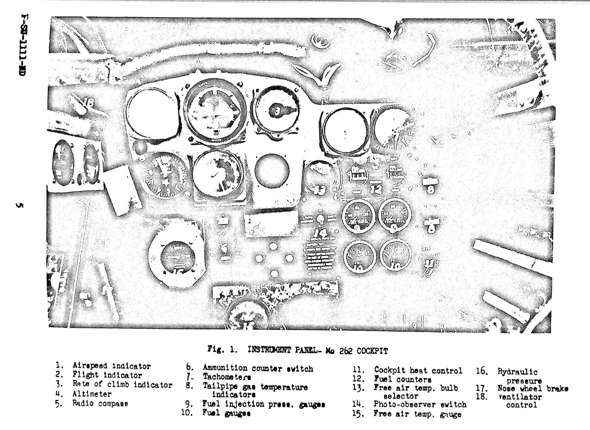 Messerschmitt Me.262 Pilots Notes plus Pictorial & Design Study