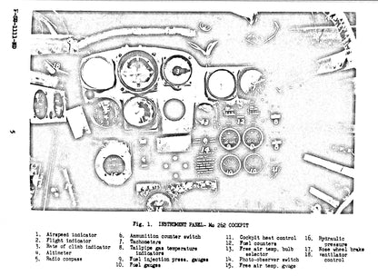 Messerschmitt Me.262 Pilots Notes plus Pictorial & Design Study