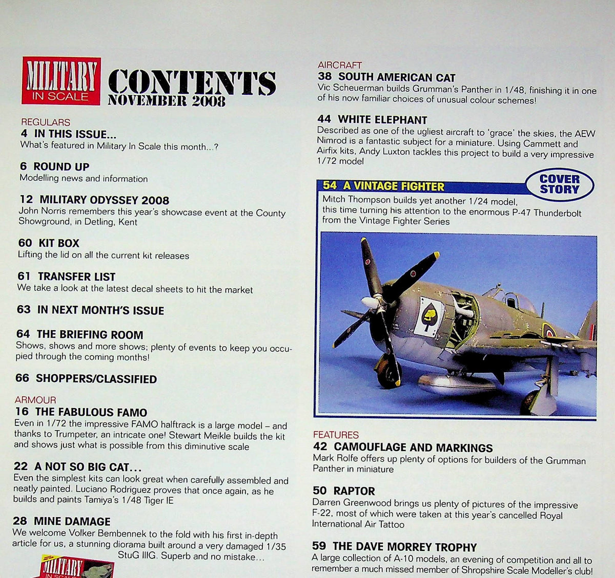 Military in Scale November 2008: As New, Unused
