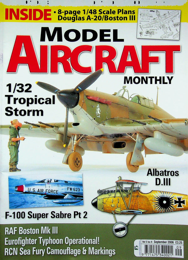 Model Aircraft Monthly: Sept 05, Includes large fold-out Boston Plans