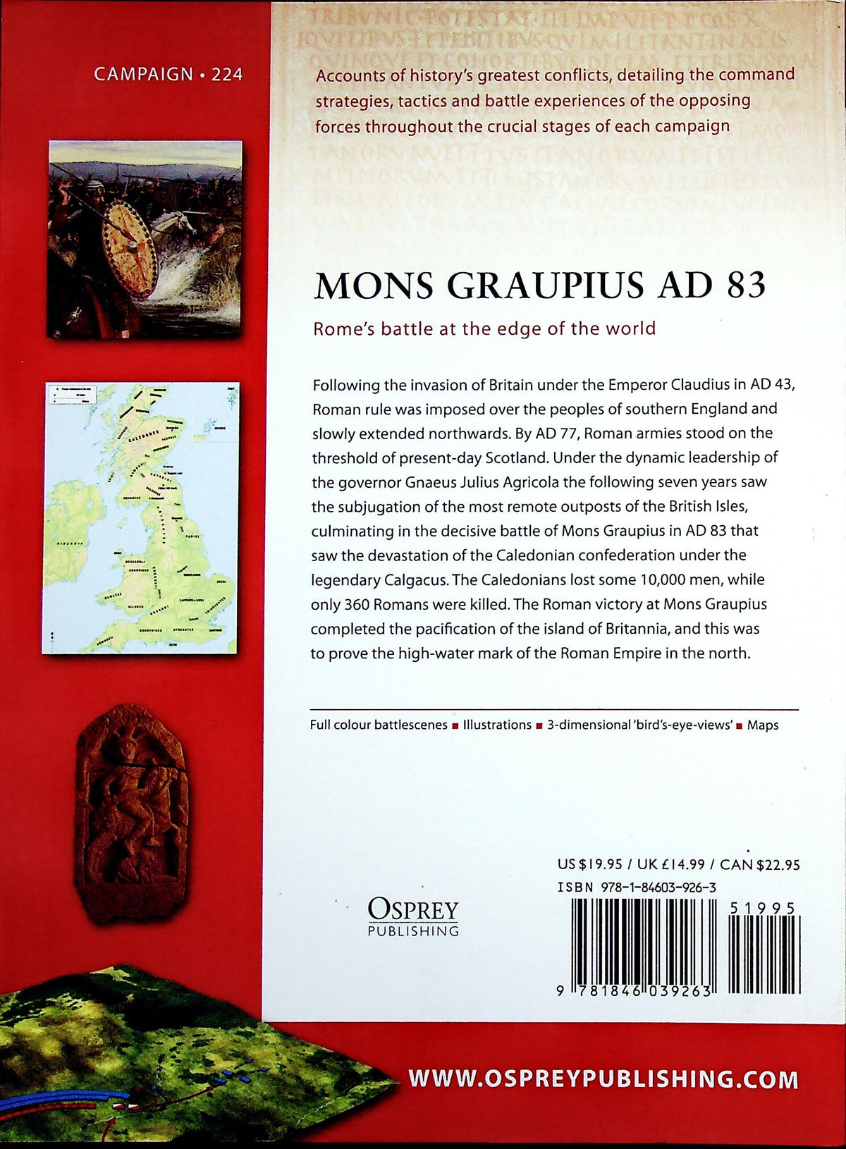 Mons Graupius AD 83, Rome at the edge of the world by DB Campbell: Osprey Campaign Series