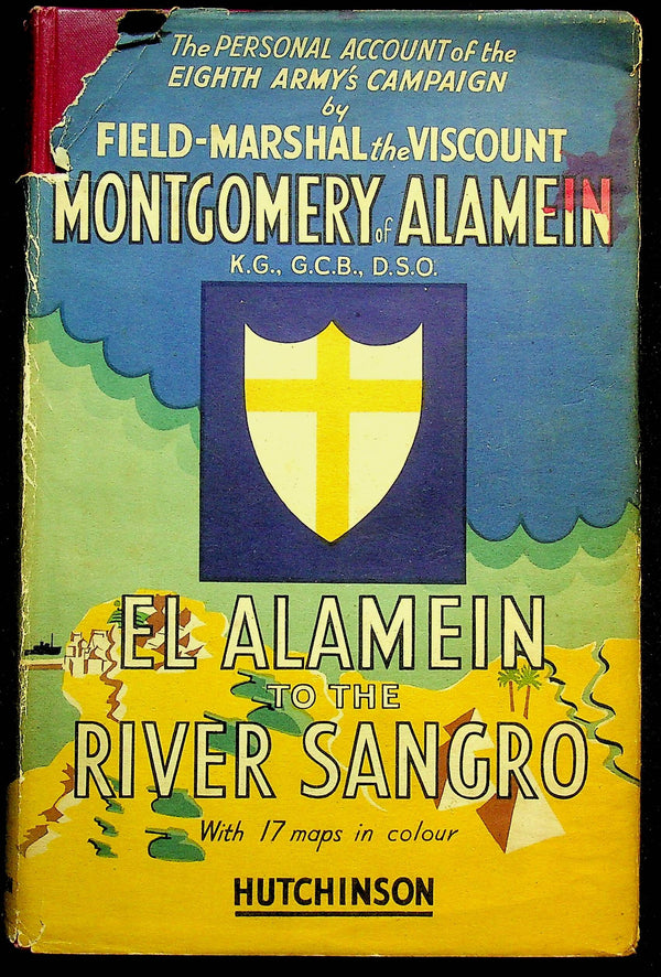Montgomery of Alamein: El Alamein to the River Sangro/ 1948 1st Ed/ 17 Foldout Maps