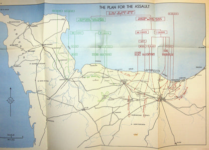 Montgomery of Alamein: Normandy to the Baltic/ 19481st Ed/ 46 Folded Maps/ D-Day, Overlord