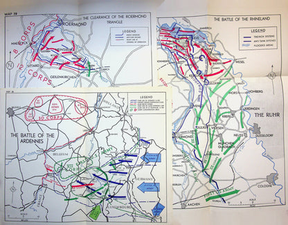 Montgomery of Alamein: Normandy to the Baltic/ 19481st Ed/ 46 Folded Maps/ D-Day, Overlord