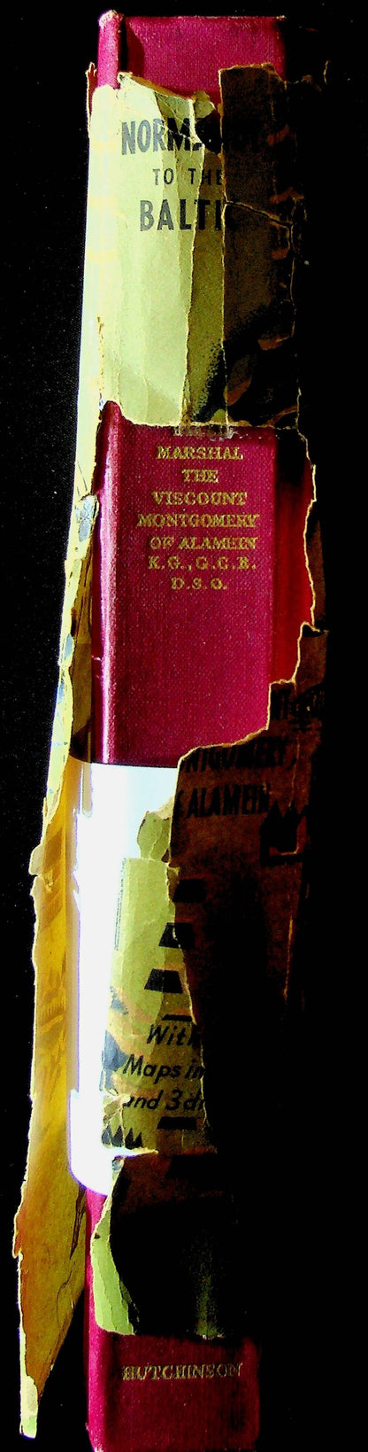 Montgomery of Alamein: Normandy to the Baltic/ 19481st Ed/ 46 Folded Maps/ D-Day, Overlord