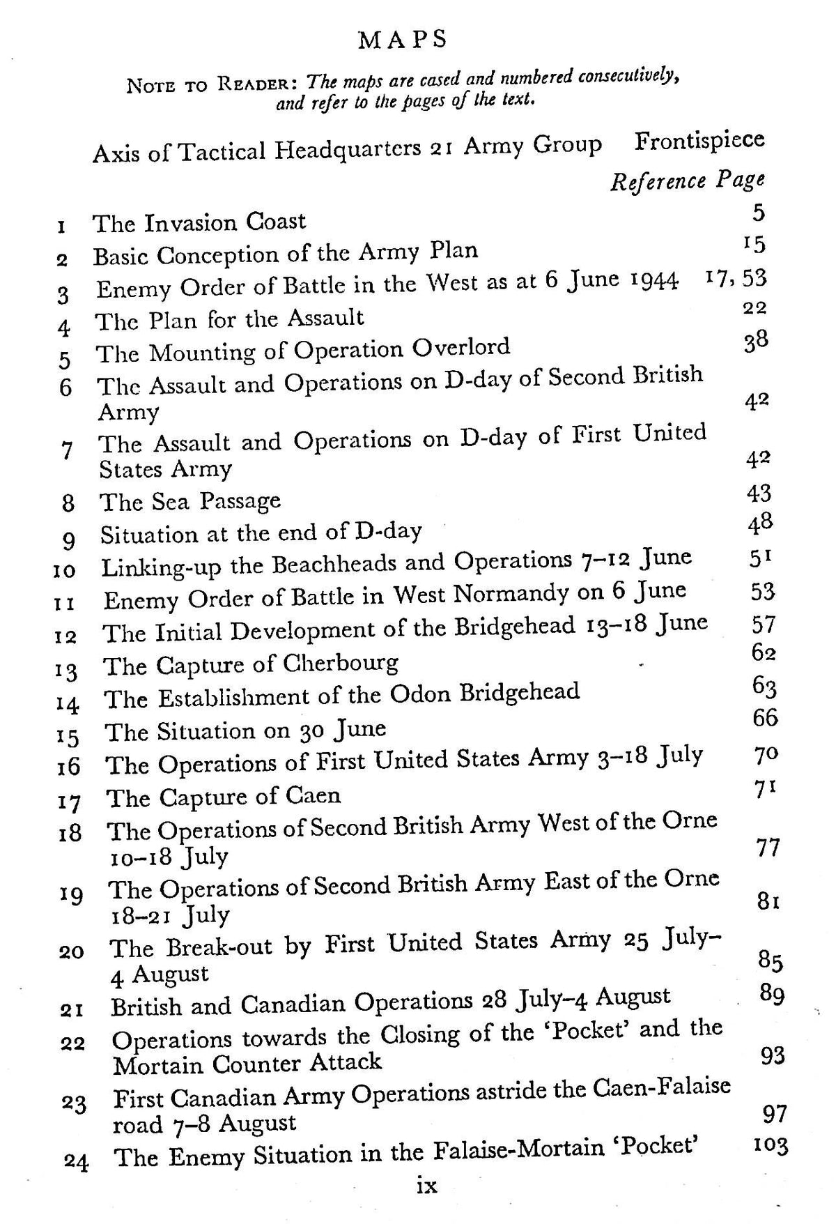 Montgomery of Alamein: Normandy to the Baltic/ 19481st Ed/ 46 Folded Maps/ D-Day, Overlord