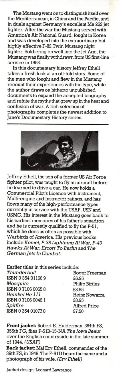 Mustang by Jeffrey Ethell: 1981 First Edition Hardback